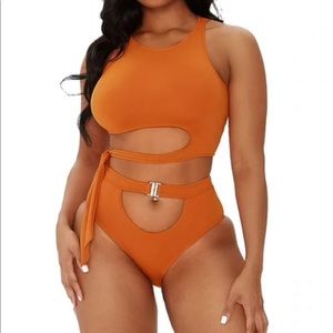 Orange icon swim bikini 👙